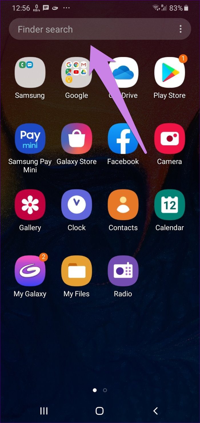 Cajón de aplicaciones de Android 8