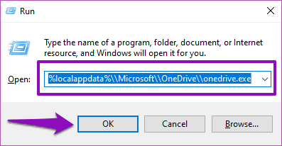 Solucione un código de error de conectividad de la unidad 0x8004de40 Windows 10 06