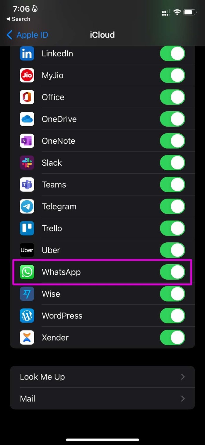 Desactivar whatsapp desde icloud La copia de seguridad de icloud tarda demasiado