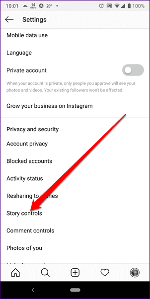 Configuración de privacidad de Instagram 12
