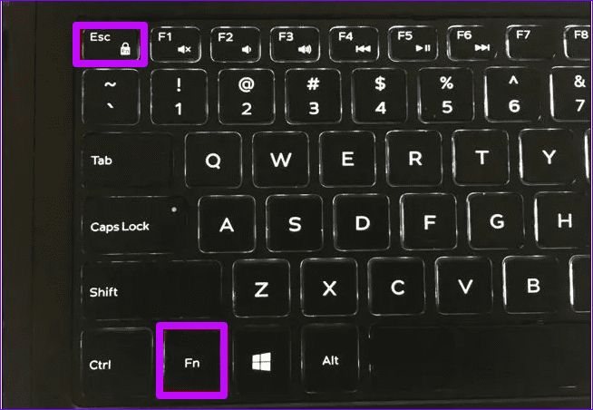 Tecla de bloqueo Fn y Fn en el teclado