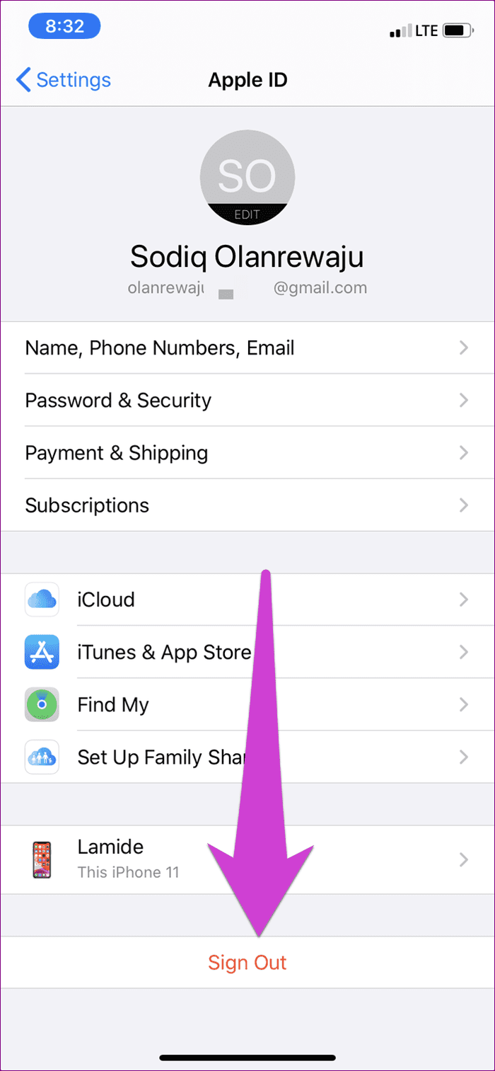 Reparar Compartir foto de nombre no disponible en iOS 07