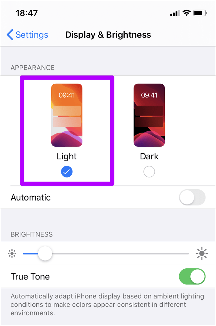 iOS 13 Ipados Deshabilitar Modo Oscuro 6