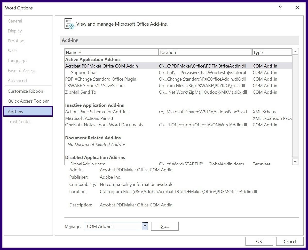 Arreglar Microsoft Word Crash en Windows 10 Paso 8