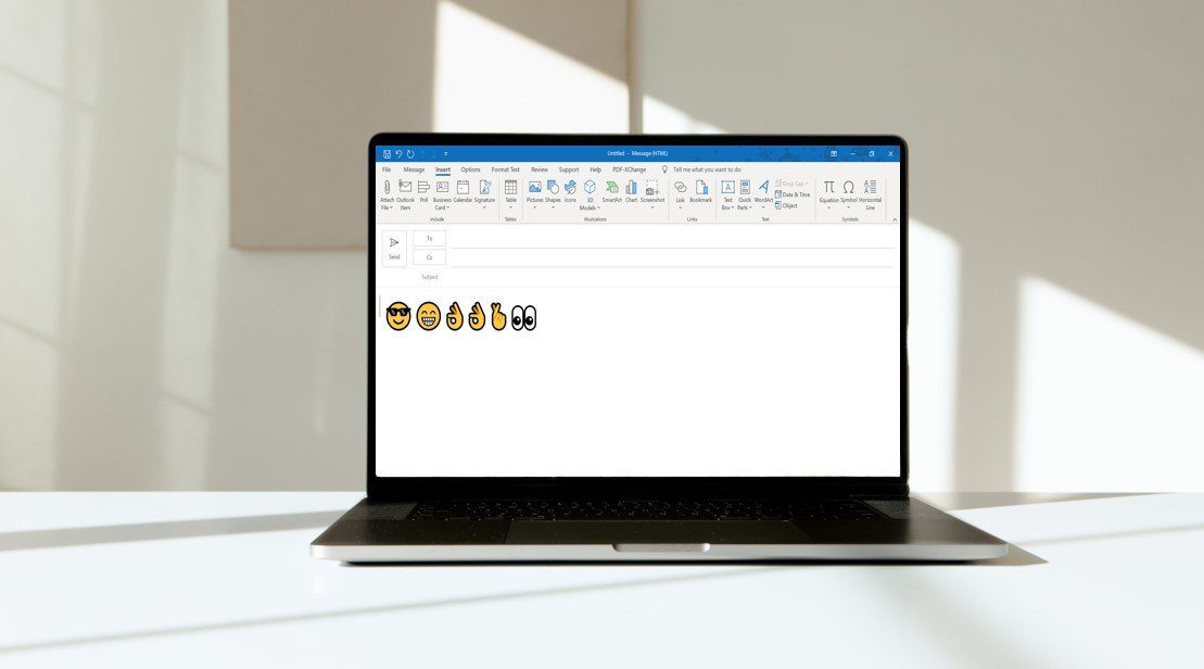 Cómo insertar emojis en la imagen de recurso de Microsoft Outlook