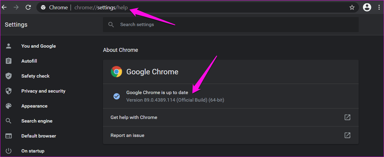 Solucionar el error de falta de memoria de Google Chrome en Windows 10 3