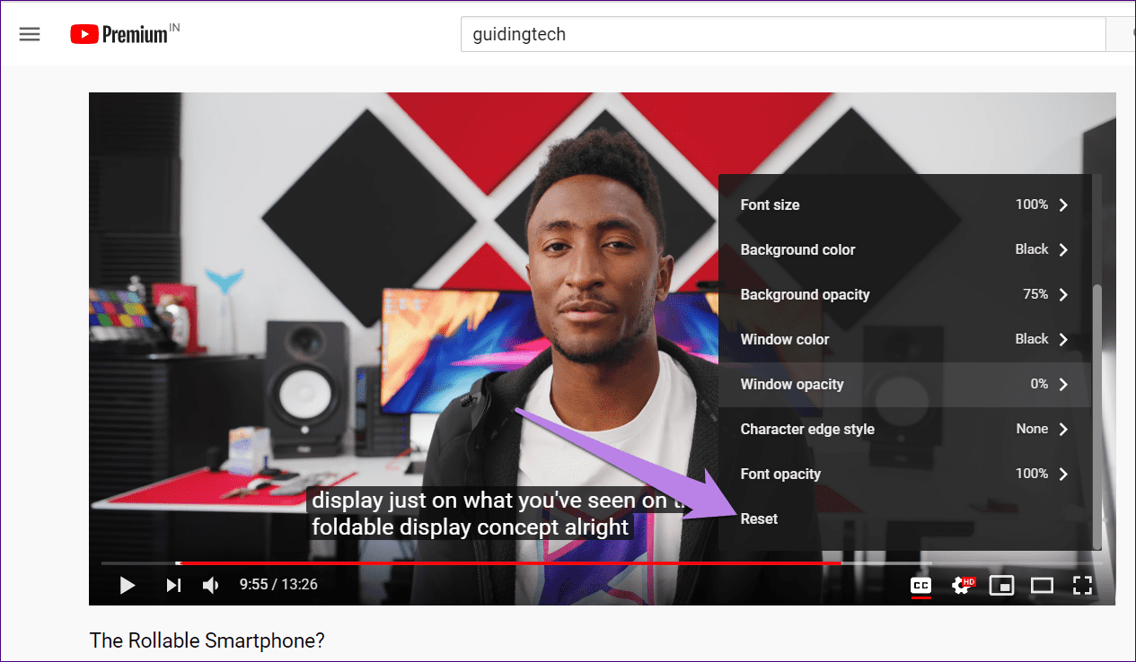 cambiar el color de los subtitulos de youtube 17