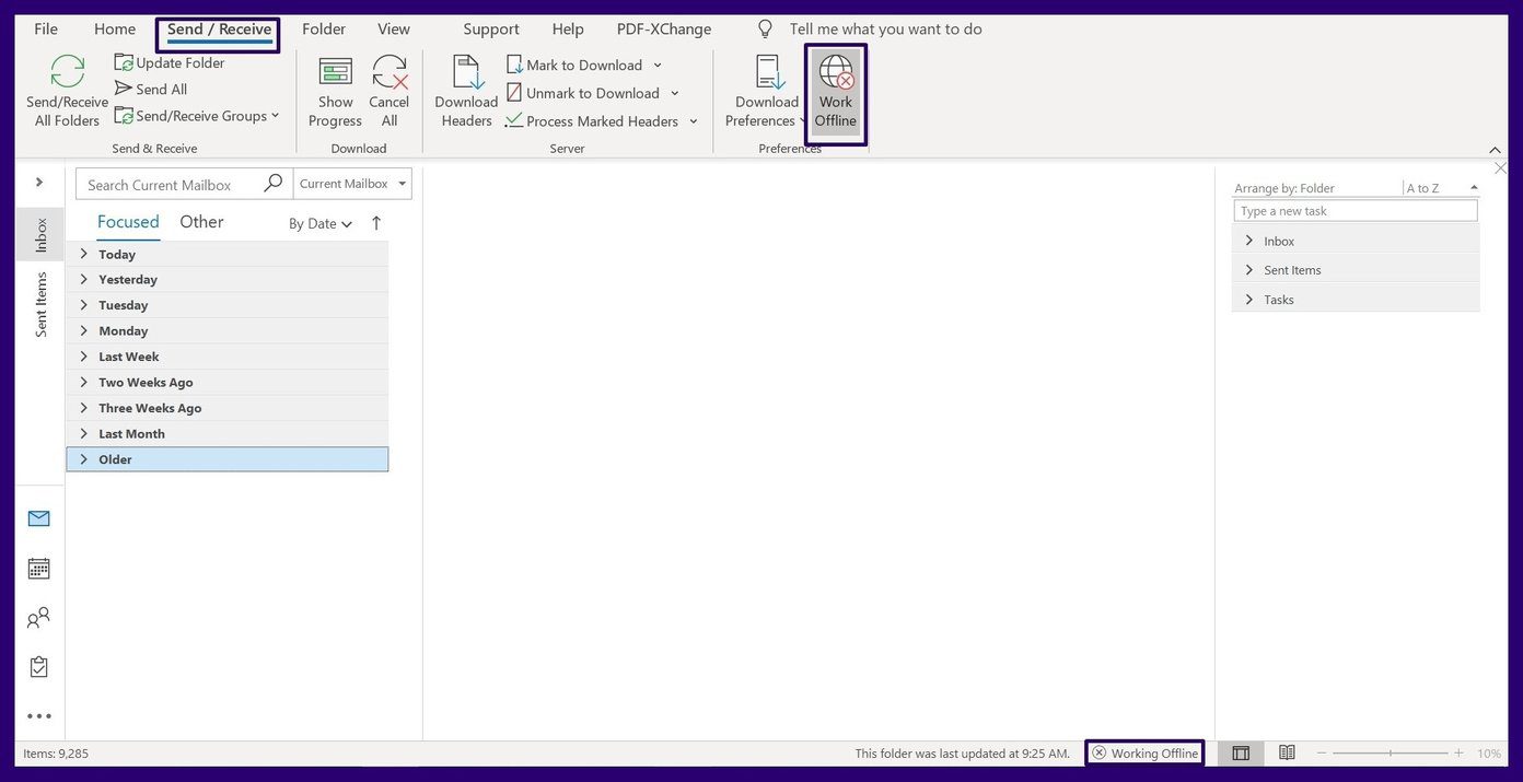 Arreglar el correo electrónico atascado en la bandeja de salida de Outlook Paso 2