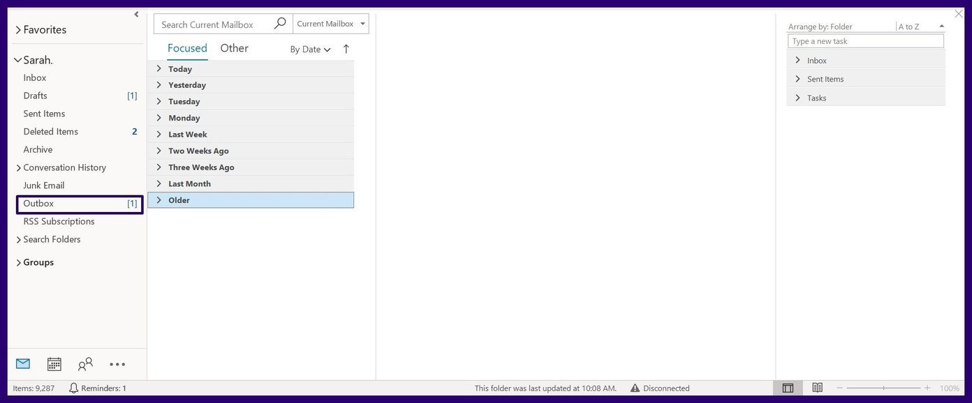 Arreglar el correo electrónico atascado en la bandeja de salida de Outlook Paso 9