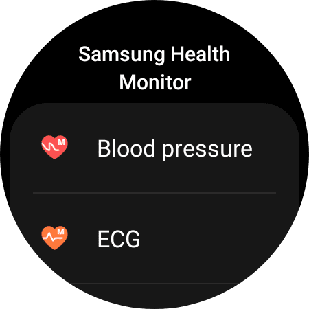 Presión arterial en Galaxy Watch 4