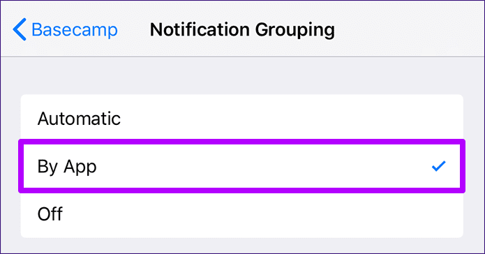 Notificaciones de iOS 12 agrupadas por aplicación vs Automatic 7