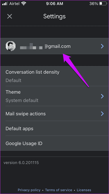 Arreglar las notificaciones de Gmail que no funcionan en el iPhone 5