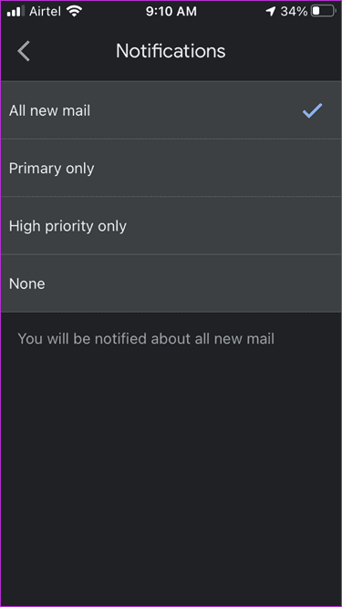 Arreglar las notificaciones de Gmail que no funcionan en el iPhone 7
