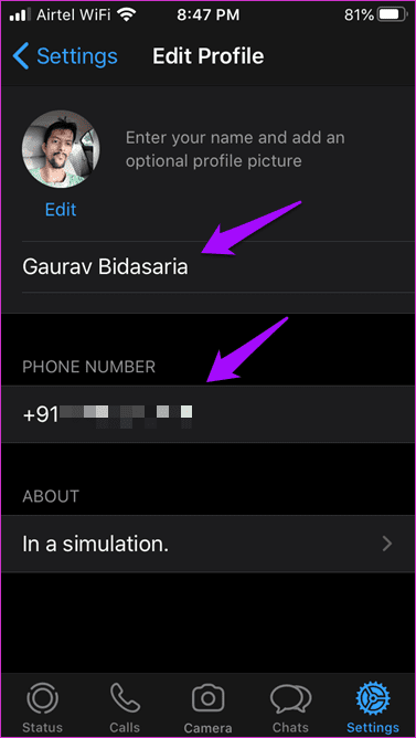 Encuentra mi número de aplicación y nombre de usuario en Android ei OS 2