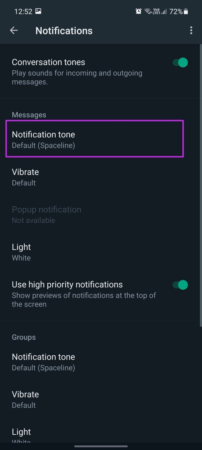 Cambiar tono de notificación en Android