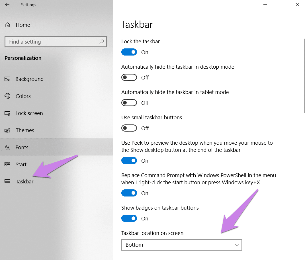 Bloquear la barra de tareas de Windows 6