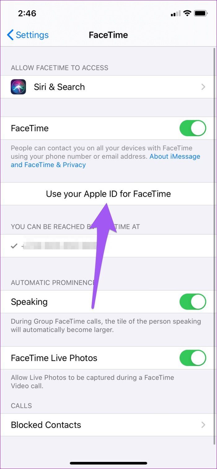 Arreglar facetime no funciona en iphone 03
