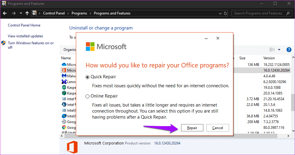 Arreglar el error No se puede expandir la carpeta en Outlook 8