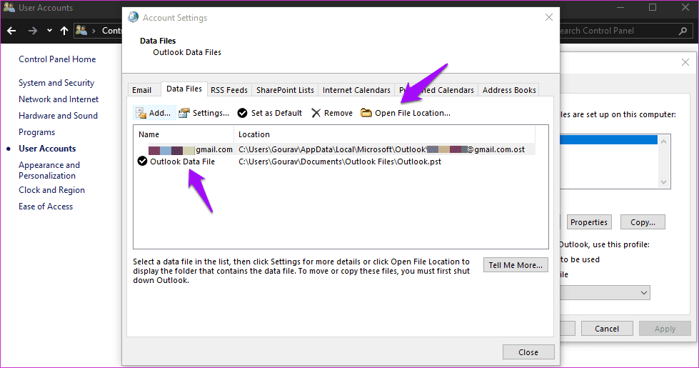 Arreglar el error No se puede expandir la carpeta en Outlook 14