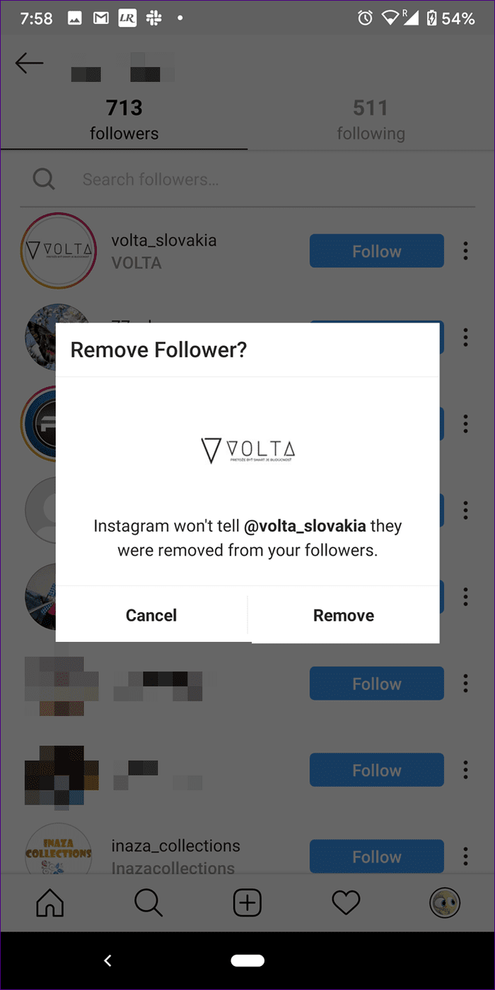 Qué sucede cuando eliminas un seguidor de Instagram 3