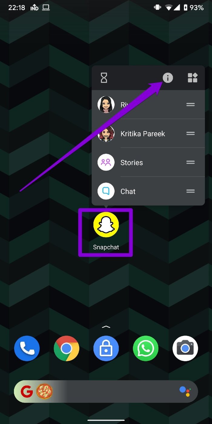 Abra la aplicación Snapchat