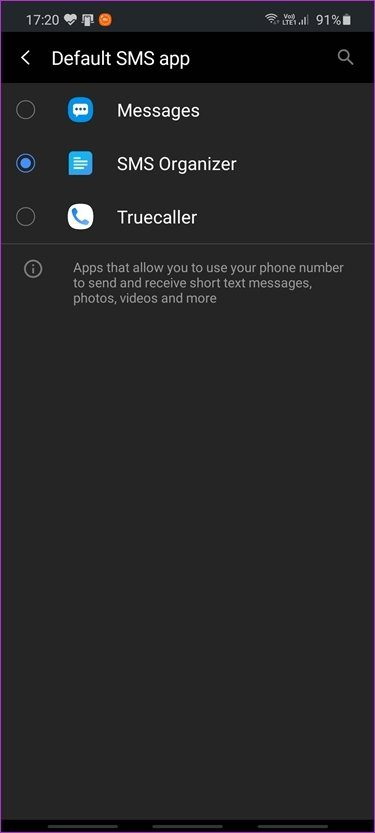 Arreglar los mensajes de Samsung que no envían el error 3
