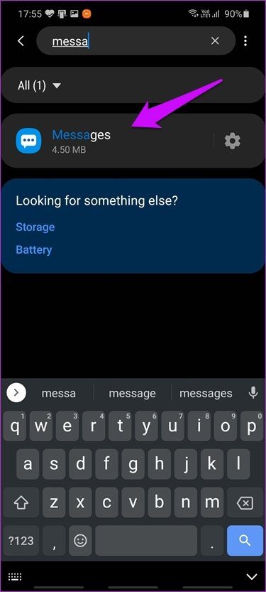 Reparar el error de mensaje no enviado de Samsung 6