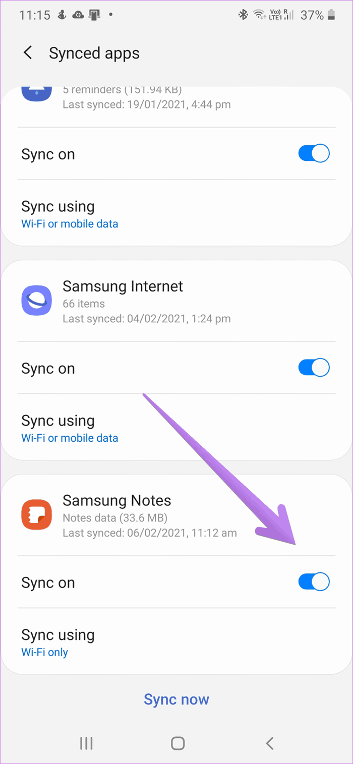 La aplicación Notas de Samsung no funciona 14