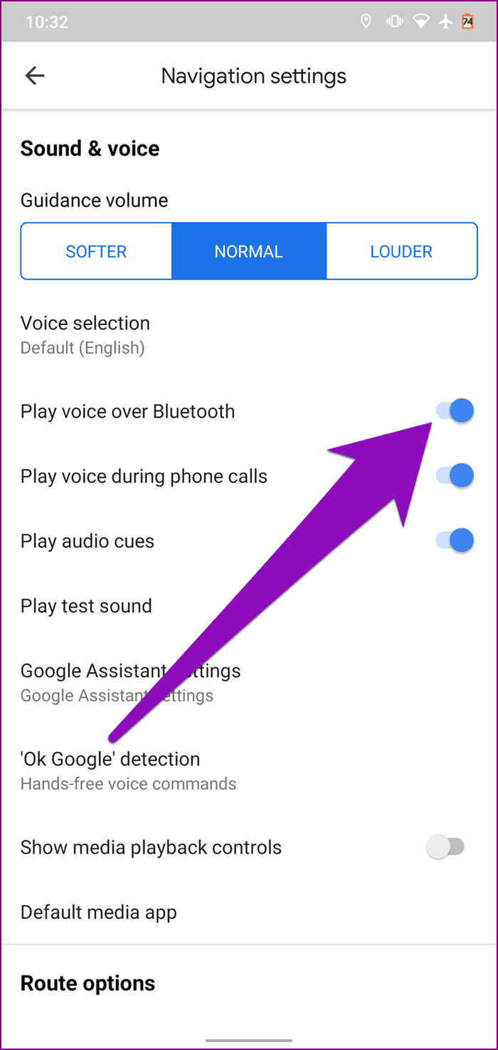 Arreglar la navegación por voz de Google Maps que no funciona en Android iPhone 10