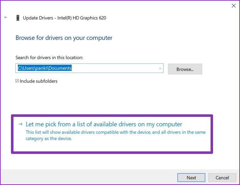 Actualizar controladores manualmente en Windows 10