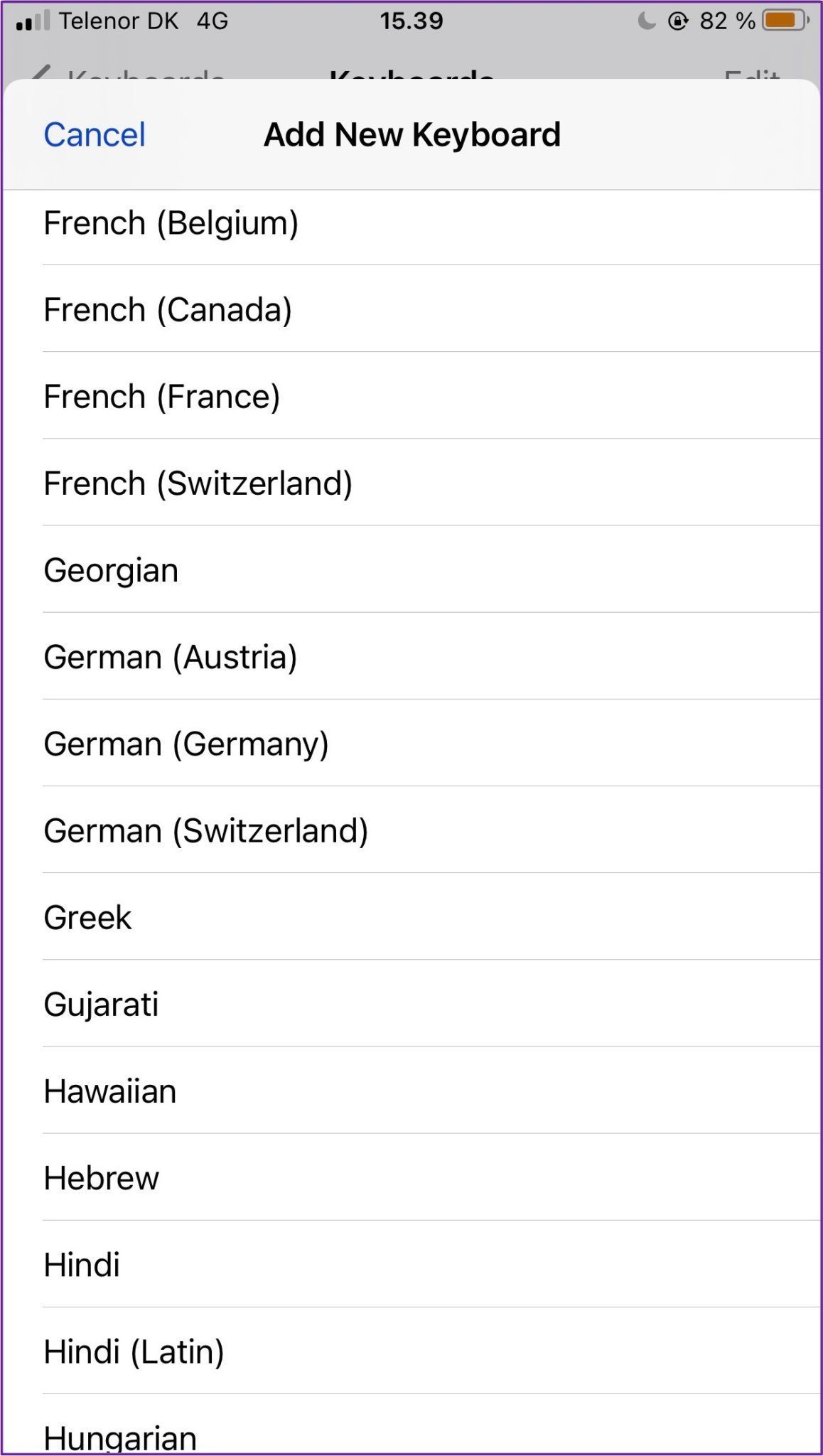 Nuevos idiomas del teclado del iPhone