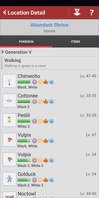 Aplicaciones de información de Pokémon para Android y I Os 10