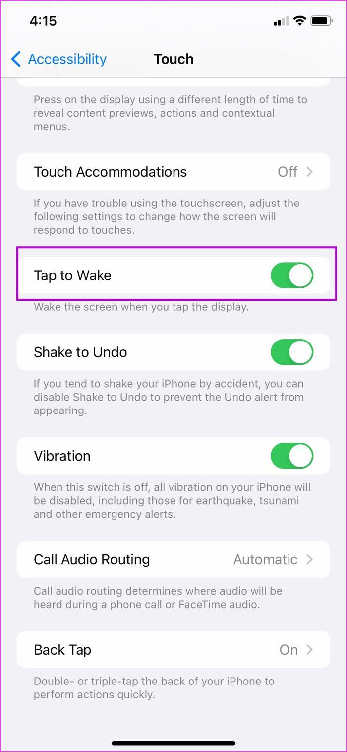 Activar tono de llamada para despertar en iPhone