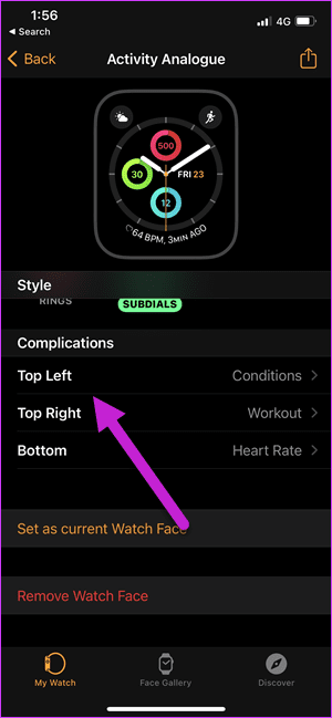 Cómo ver los pasos en un Apple Watch Face 2