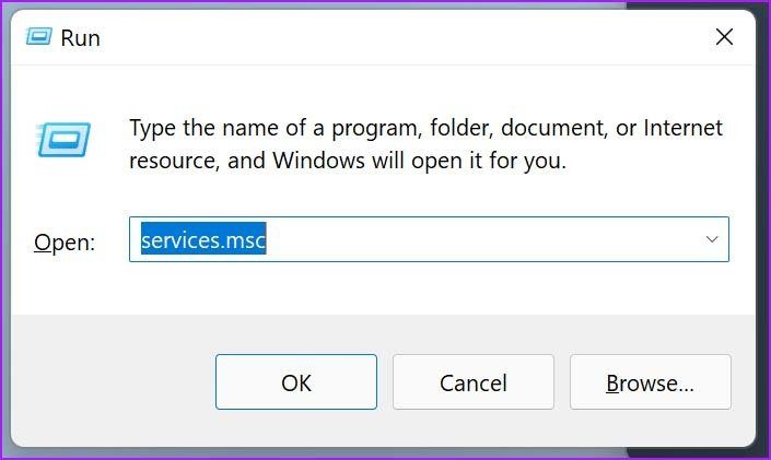 Servicios abiertos Reparar Bluetooth faltante en el Administrador de dispositivos de Windows 11