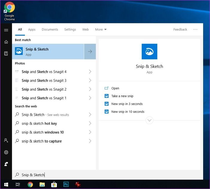 Tome capturas de pantalla en un monitor de Windows 10 9