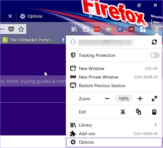 Opciones destacadas de Firefox Quantum 1