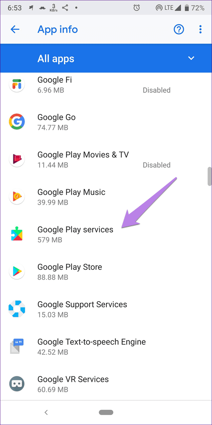 Servicios de Google Play no actualizados 5