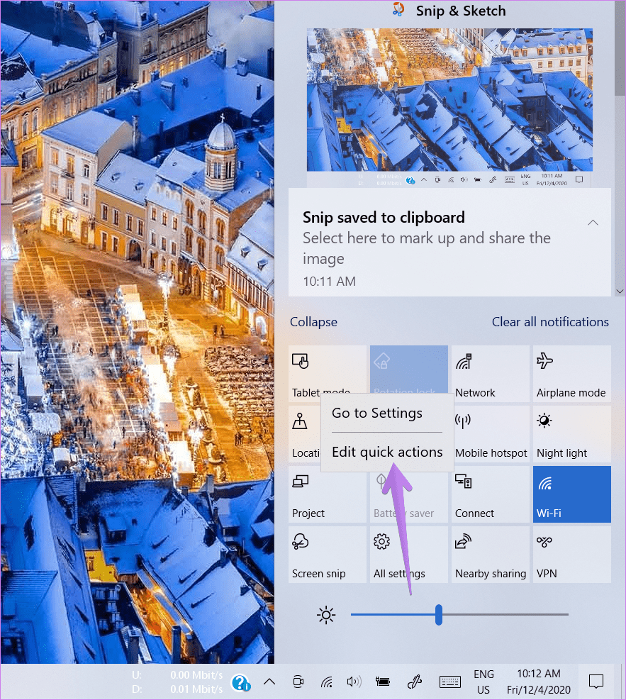 Falta Bluetooth de Windows 10 en Action Center 2
