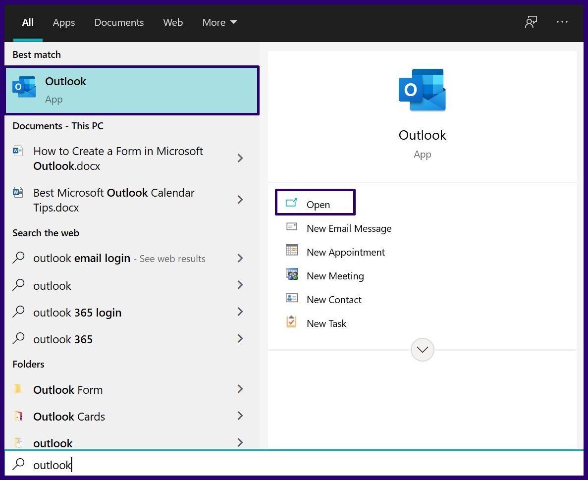 Cómo crear formularios personalizados en Microsoft Outlook Paso 1