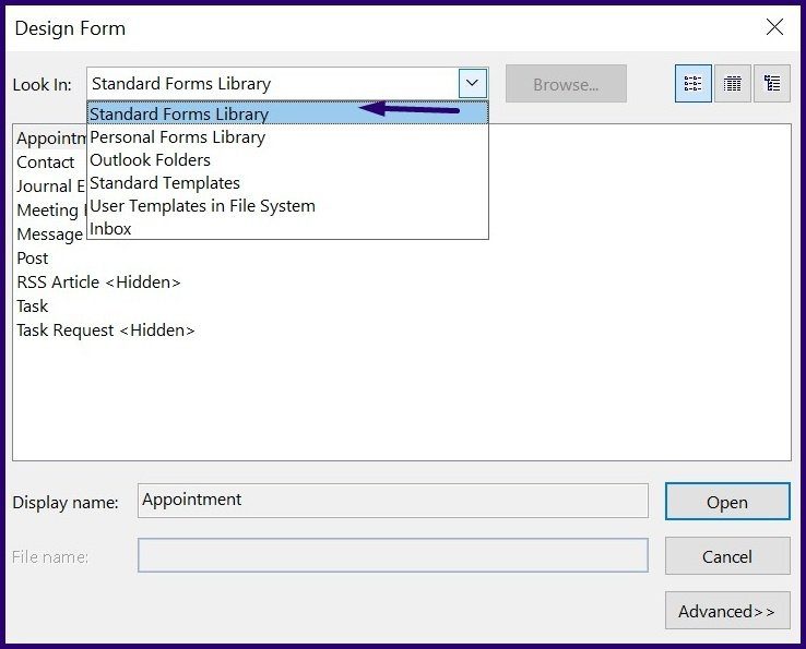 Cómo crear formularios personalizados en Microsoft Outlook Paso 7