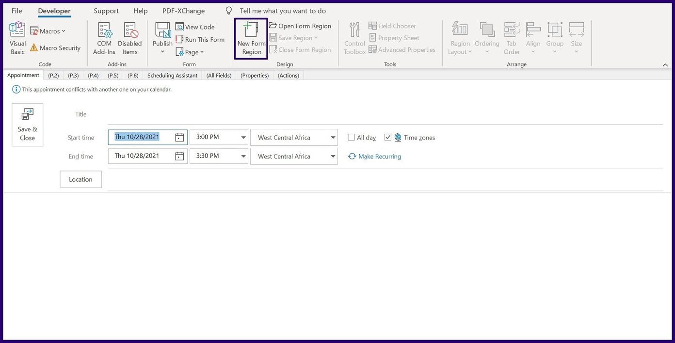 Cómo crear formularios personalizados en Microsoft Outlook Paso 9