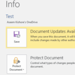 document updates available