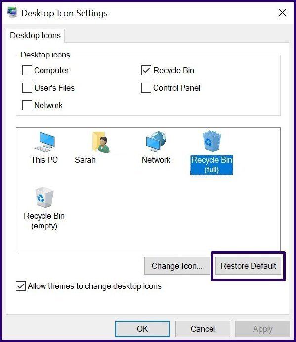 Cambiar los iconos de PC con Windows Paso 8ii