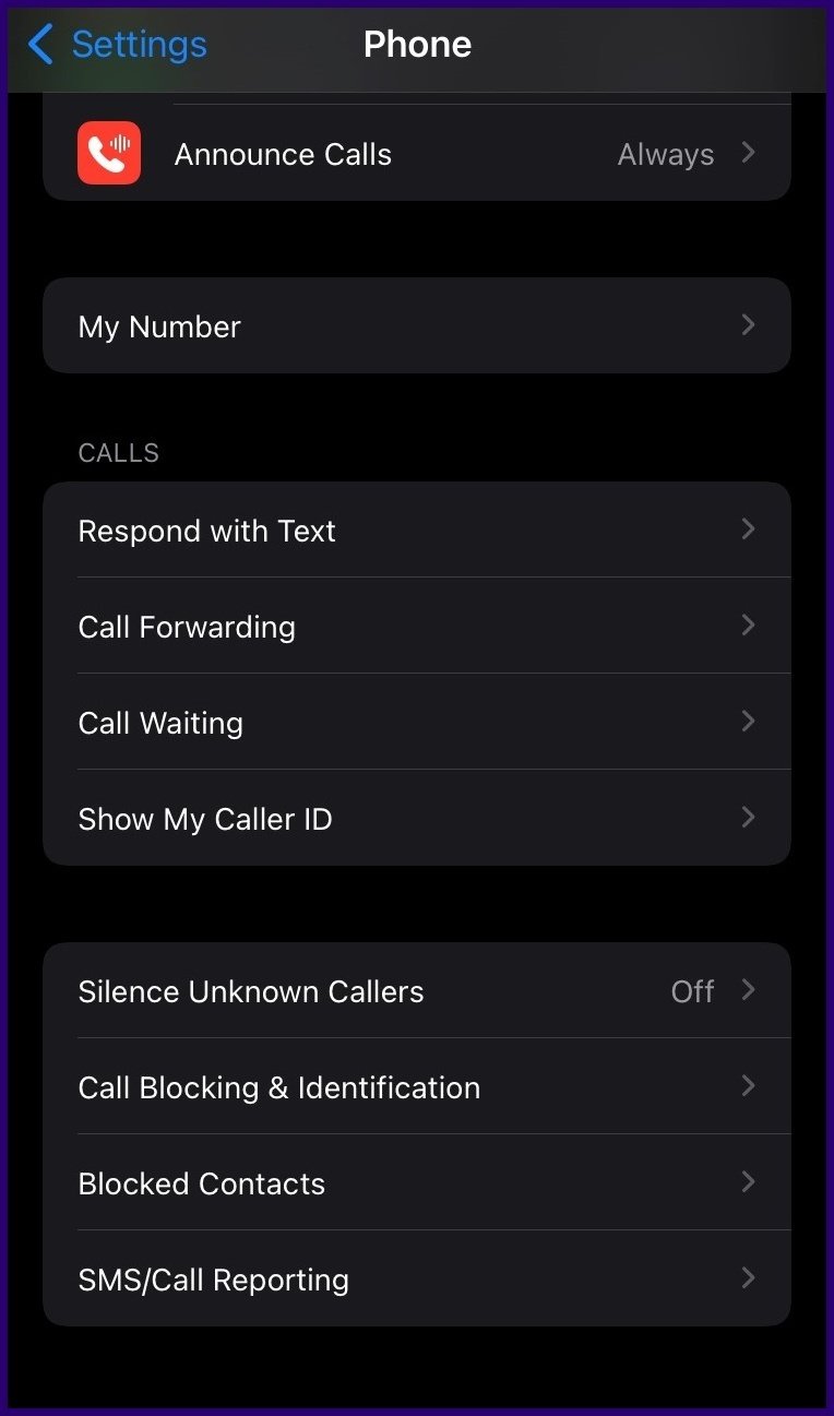 Como encontrar numeros y contactos bloqueados en iphone paso 3