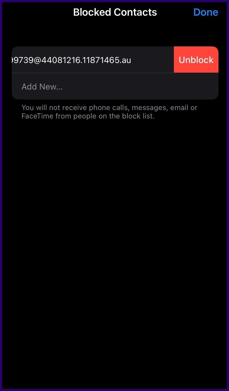 Como encontrar numeros y contactos bloqueados en iphone paso 5