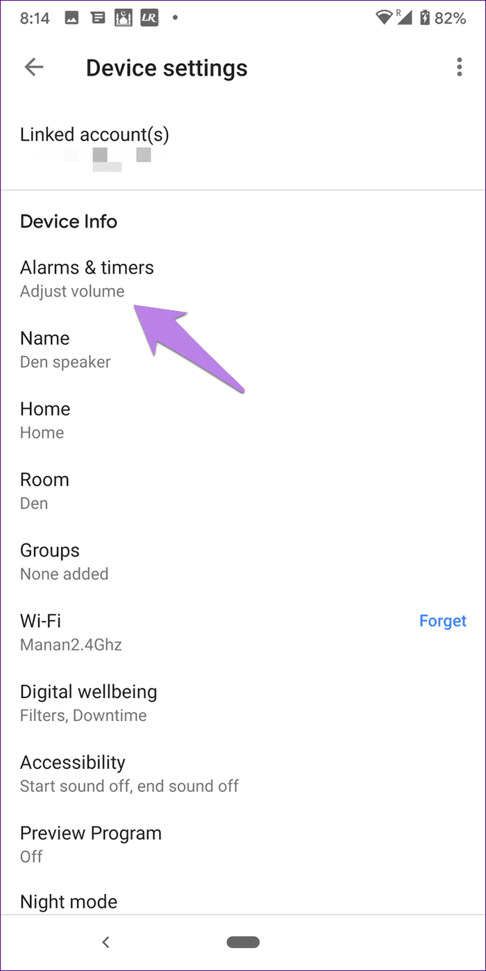 Minialarma 8 de Google Home