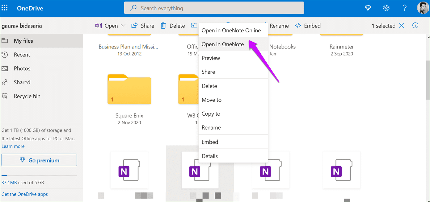 Solucionar el error de desaparición de One Note Notebook en Windows 14