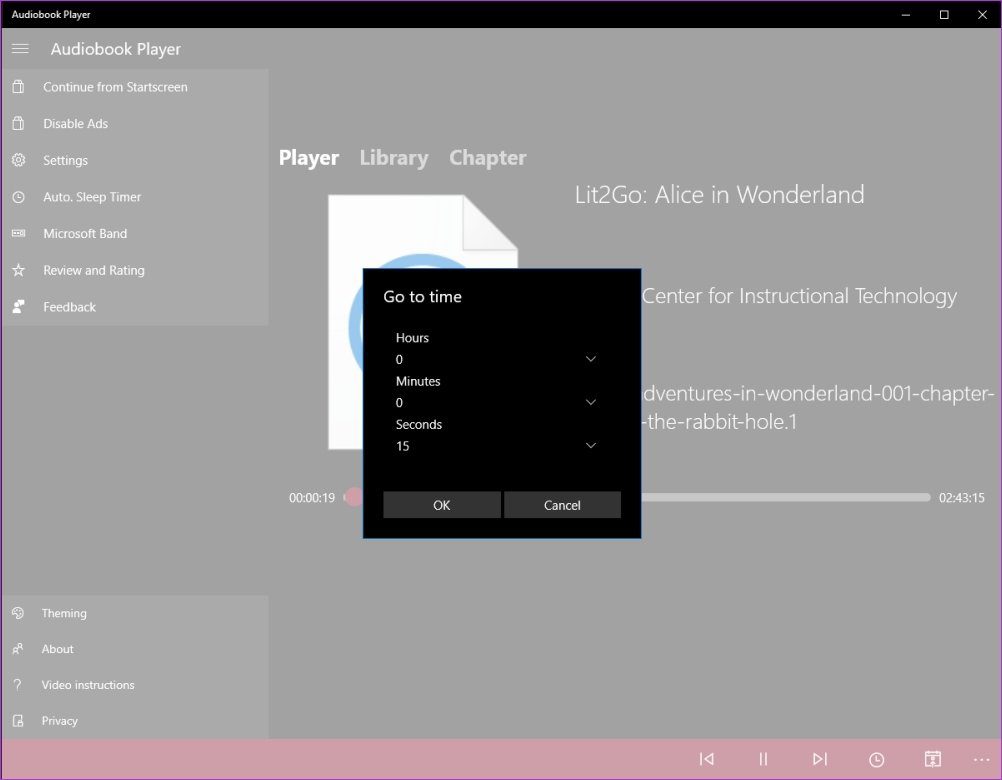 Reproductores de audiolibros de Windows 2