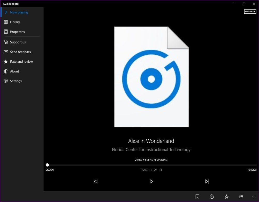 Reproductores de audiolibros de Windows 10
